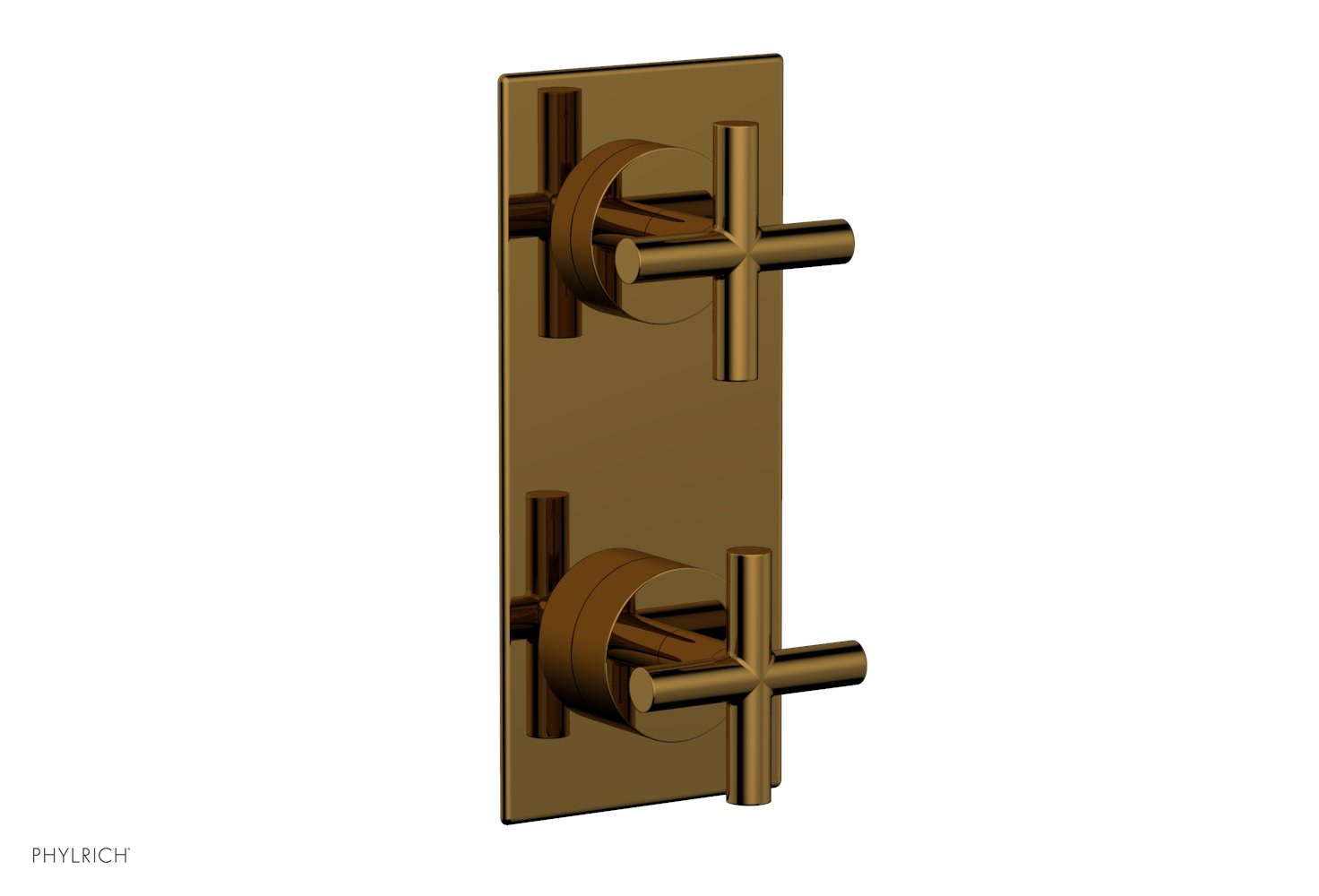 Phylrich TRANSITION 1/2" Thermostatic Valve with Volume Control or Diverter, Cross Handles