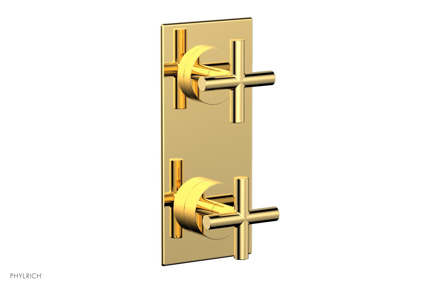 Phylrich TRANSITION 1/2" Thermostatic Valve with Volume Control or Diverter, Cross Handles