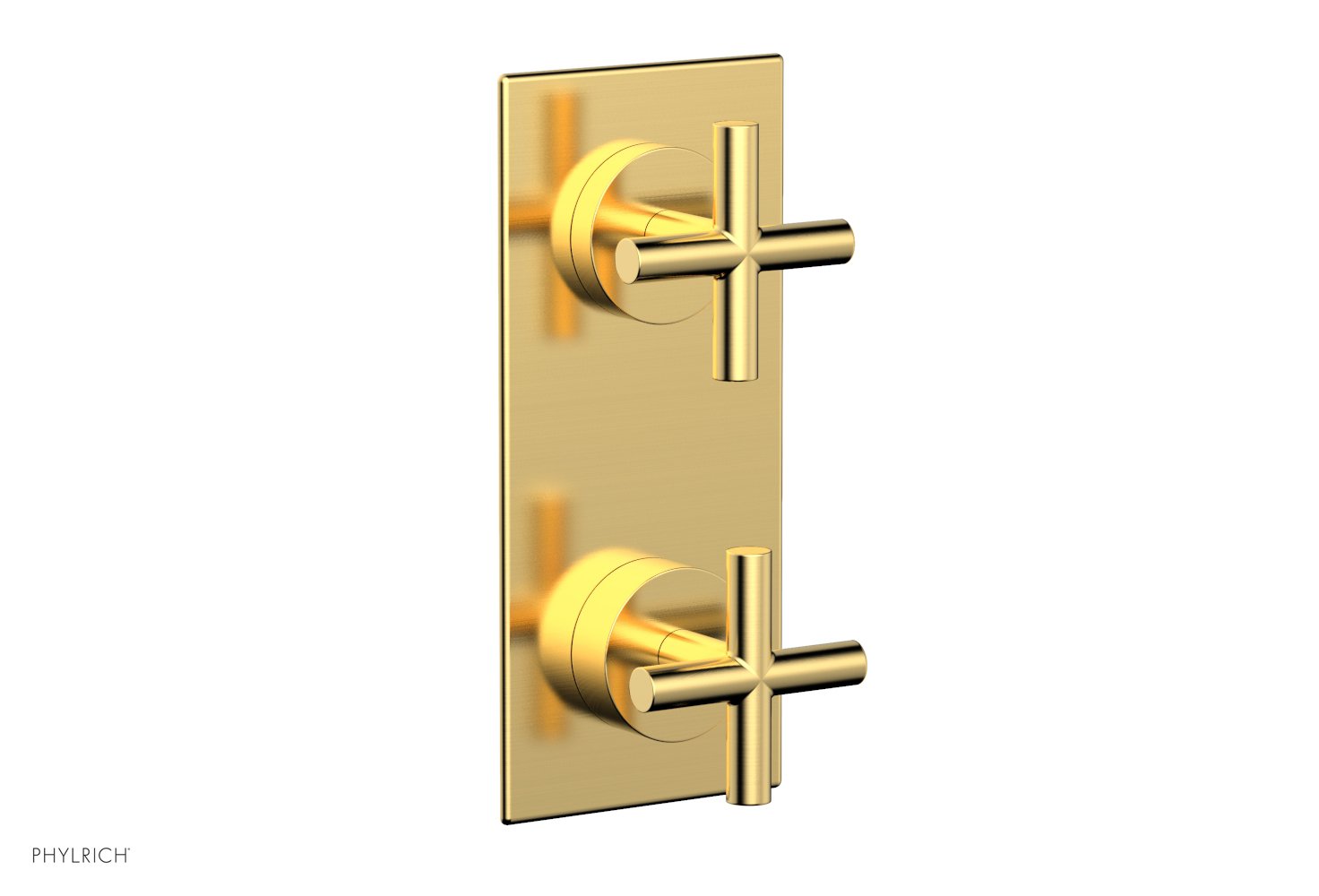 Phylrich TRANSITION 1/2" Thermostatic Valve with Volume Control or Diverter, Cross Handles