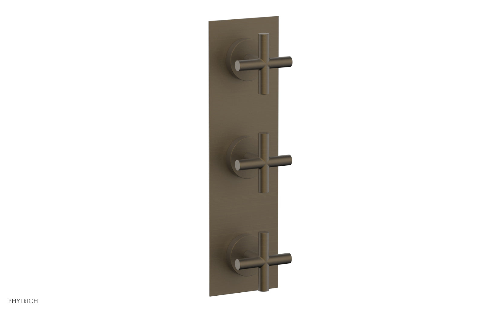 Phylrich TRANSITION 1/2" Thermostatic Valve with Two Volume Control, Cross Handles