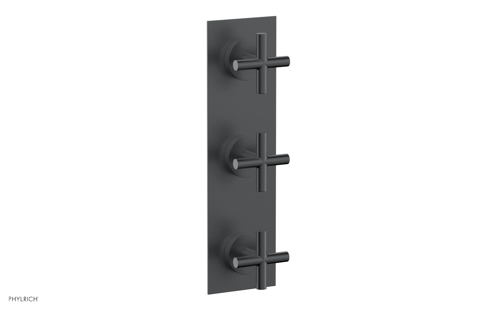 Phylrich TRANSITION 1/2" Thermostatic Valve with Two Volume Control, Cross Handles