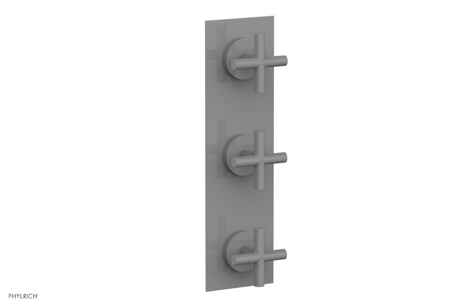 Phylrich TRANSITION 1/2" Thermostatic Valve with Two Volume Control, Cross Handles