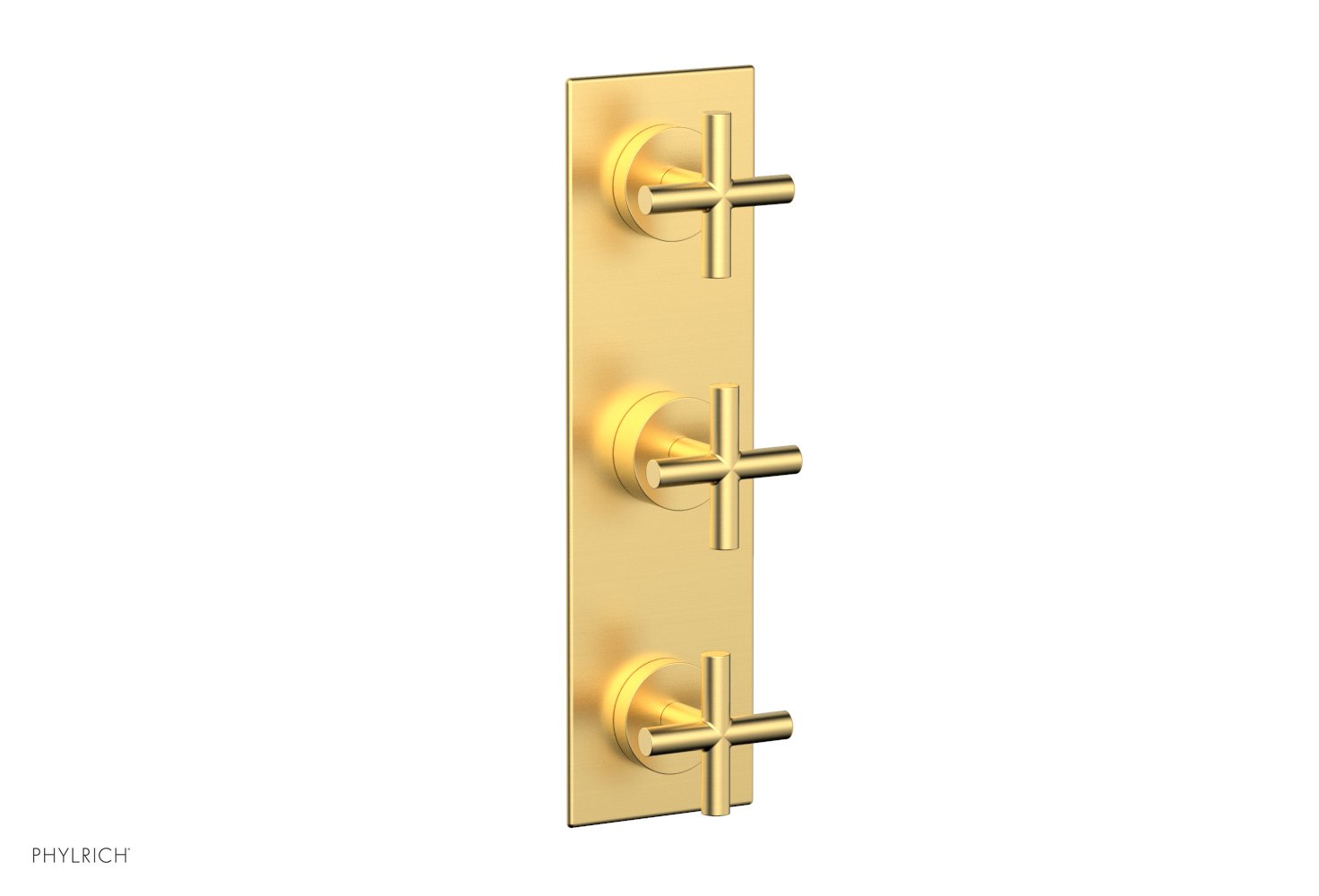 Phylrich TRANSITION 1/2" Thermostatic Valve with Two Volume Control, Cross Handles