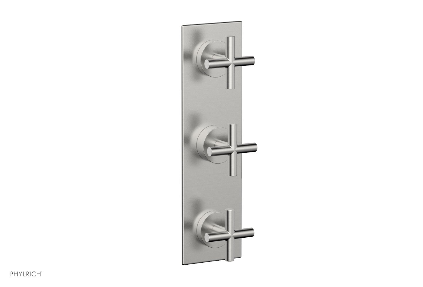Phylrich TRANSITION 1/2" Thermostatic Valve with Two Volume Control, Cross Handles