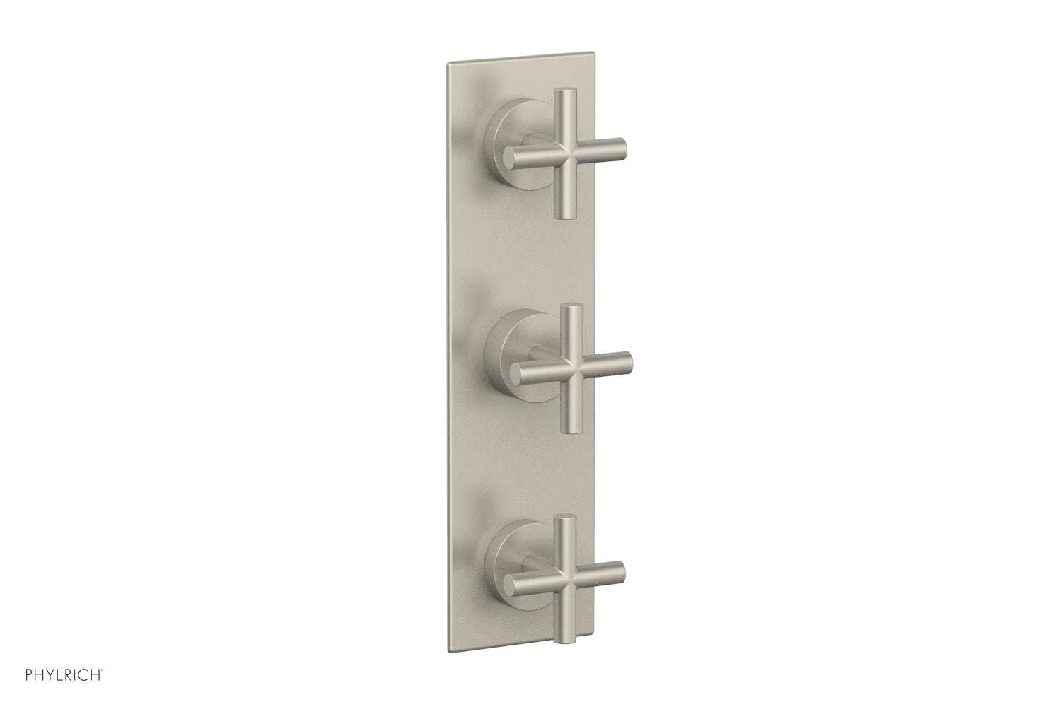 Phylrich TRANSITION 1/2" Thermostatic Valve with Two Volume Control, Cross Handles