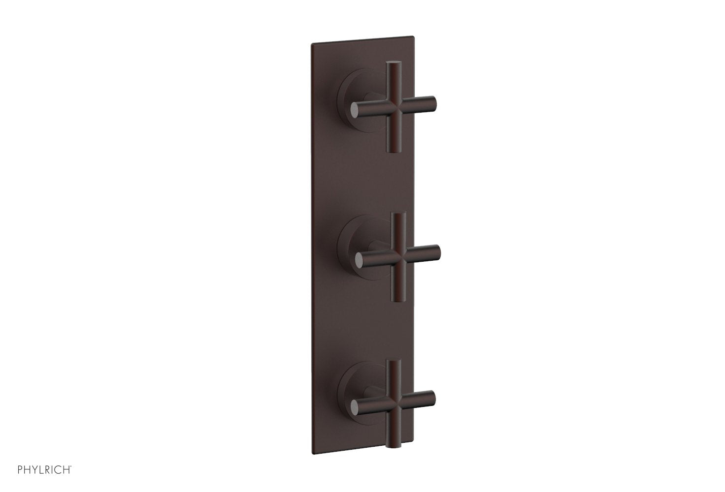 Phylrich TRANSITION 1/2" Thermostatic Valve with Two Volume Control, Cross Handles