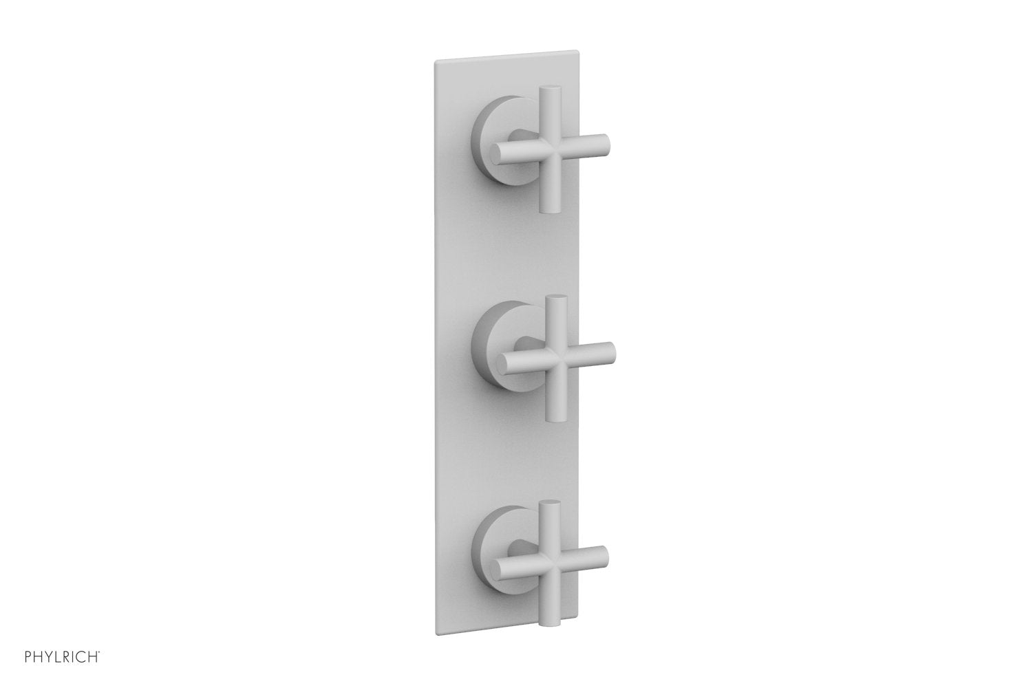 Phylrich TRANSITION 1/2" Thermostatic Valve with Two Volume Control, Cross Handles