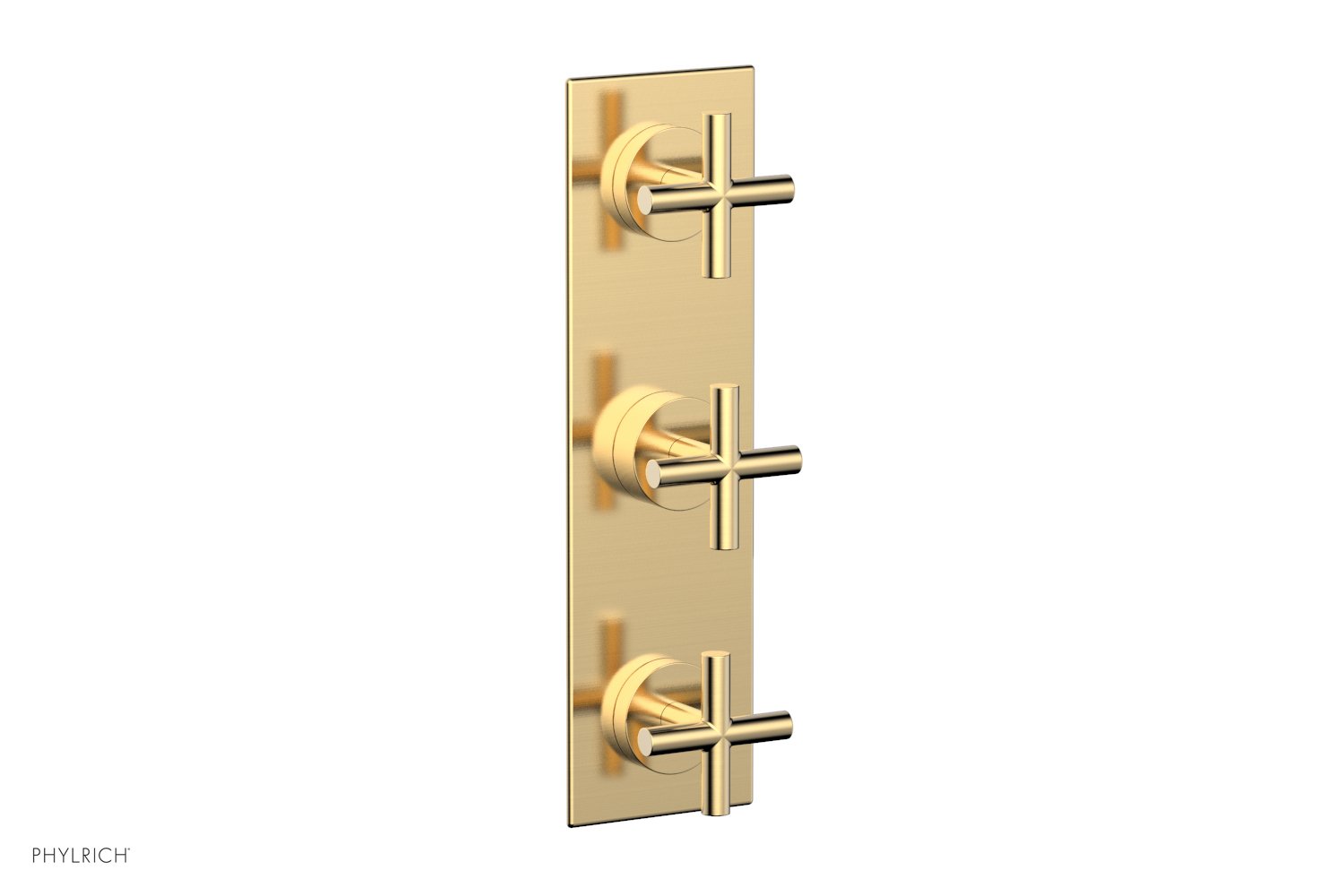Phylrich TRANSITION 1/2" Thermostatic Valve with Two Volume Control, Cross Handles