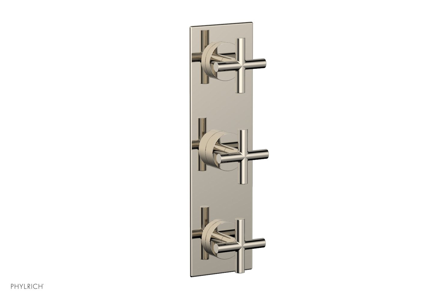 Phylrich TRANSITION 1/2" Thermostatic Valve with Two Volume Control, Cross Handles
