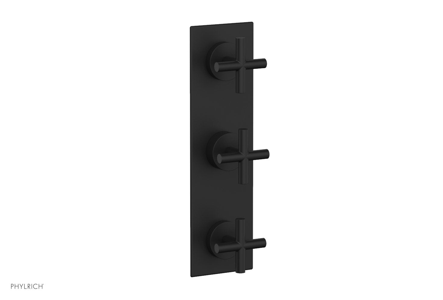 Phylrich TRANSITION 1/2" Thermostatic Valve with Two Volume Control, Cross Handles