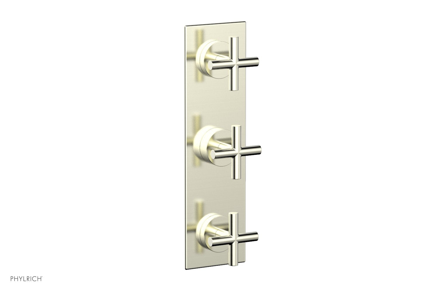 Phylrich TRANSITION 1/2" Thermostatic Valve with Two Volume Control, Cross Handles