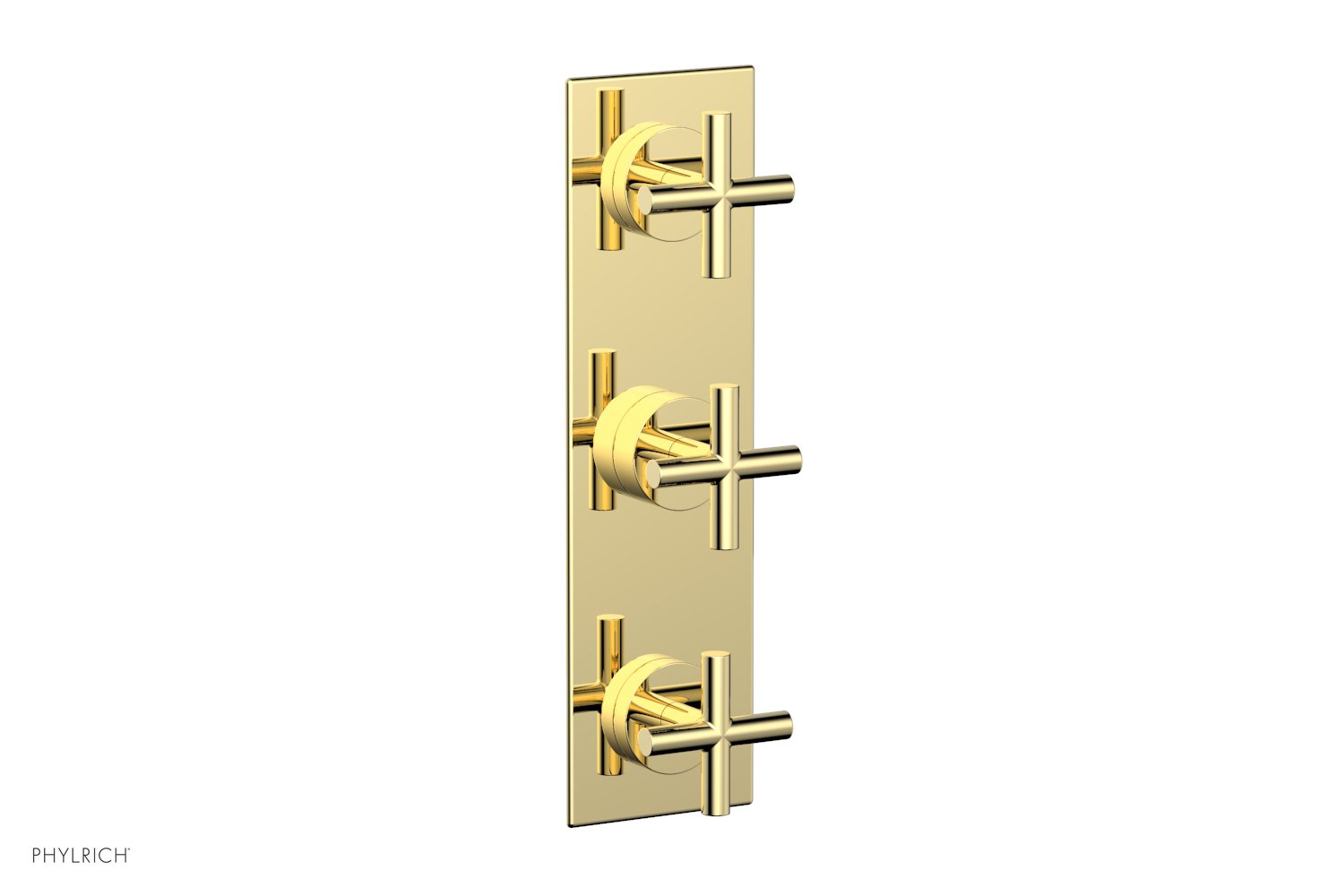 Phylrich TRANSITION 1/2" Thermostatic Valve with Two Volume Control, Cross Handles