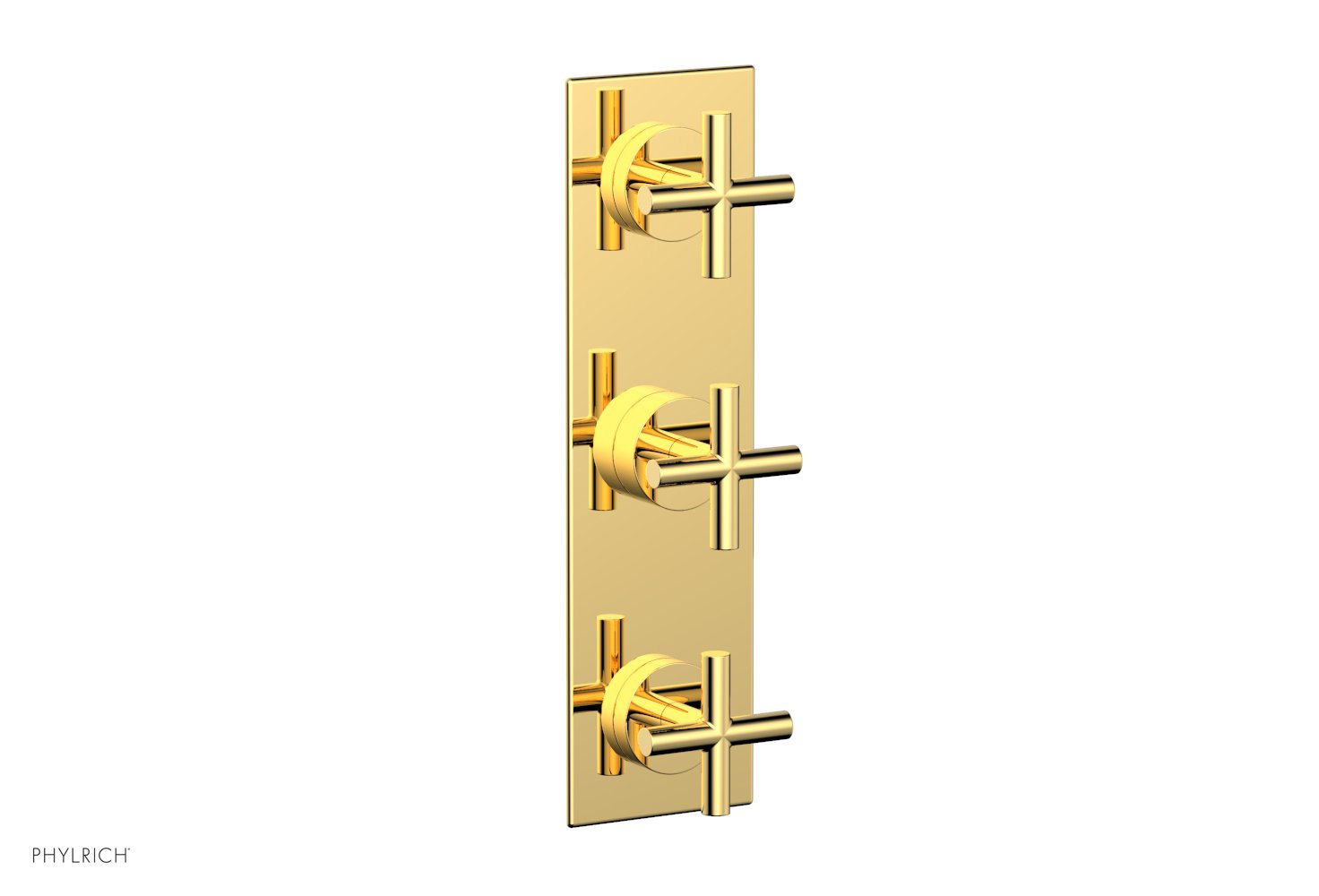 Phylrich TRANSITION 1/2" Thermostatic Valve with Two Volume Control, Cross Handles