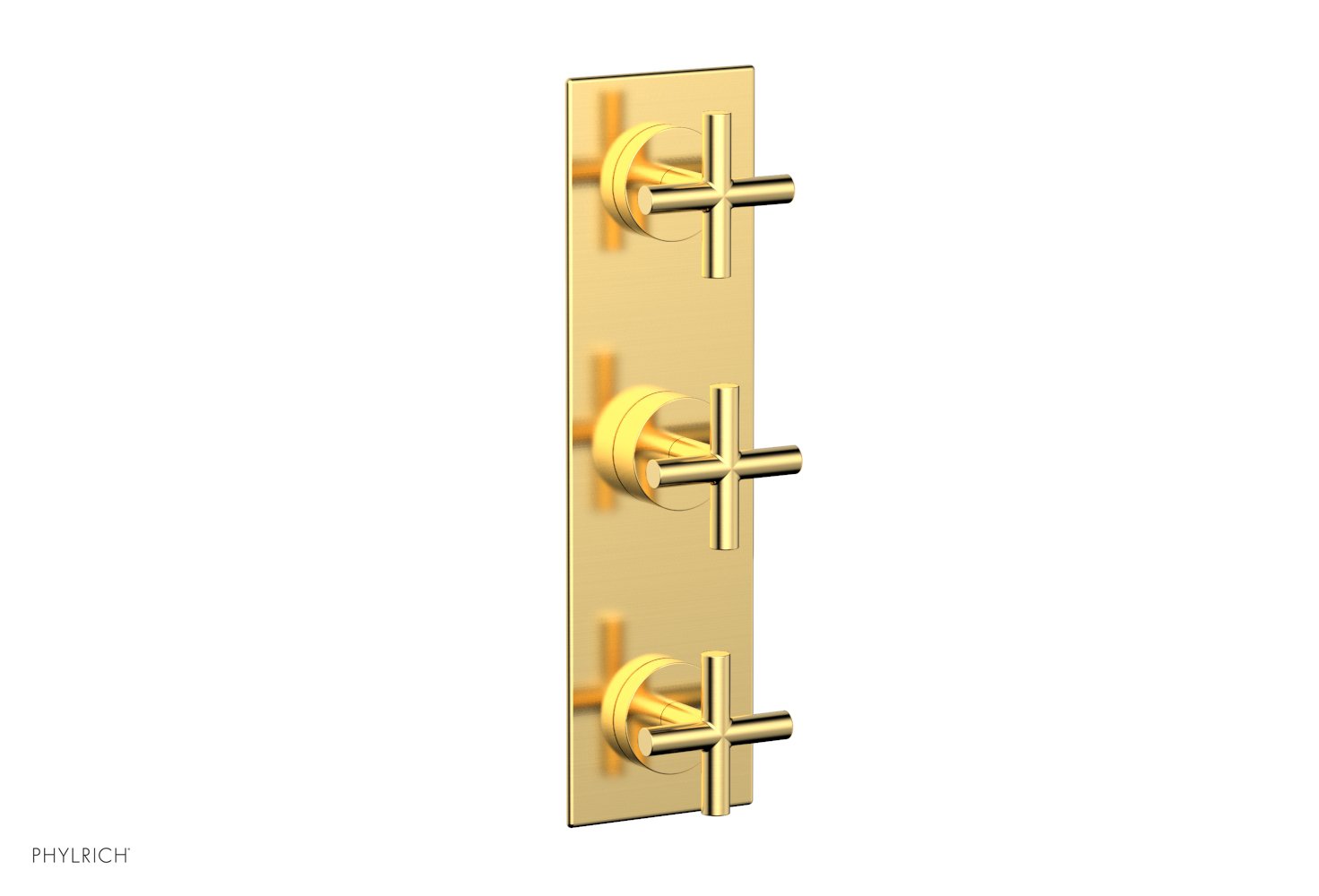 Phylrich TRANSITION 1/2" Thermostatic Valve with Two Volume Control, Cross Handles