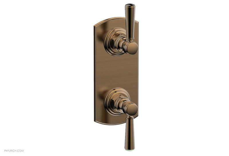 Phylrich HEX TRADITIONAL 1/2" Thermostatic Valve with Volume Control or Diverter Lever Handles