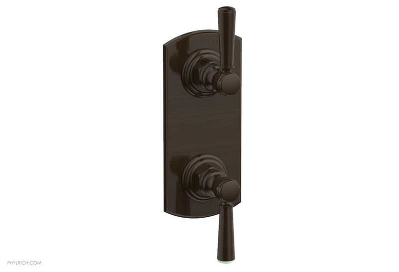 Phylrich HEX TRADITIONAL 1/2" Thermostatic Valve with Volume Control or Diverter Lever Handles