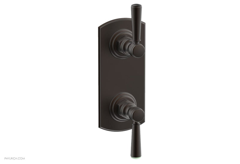 Phylrich HEX TRADITIONAL 1/2" Thermostatic Valve with Volume Control or Diverter Lever Handles