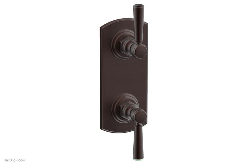 Phylrich HEX TRADITIONAL 1/2" Thermostatic Valve with Volume Control or Diverter Lever Handles