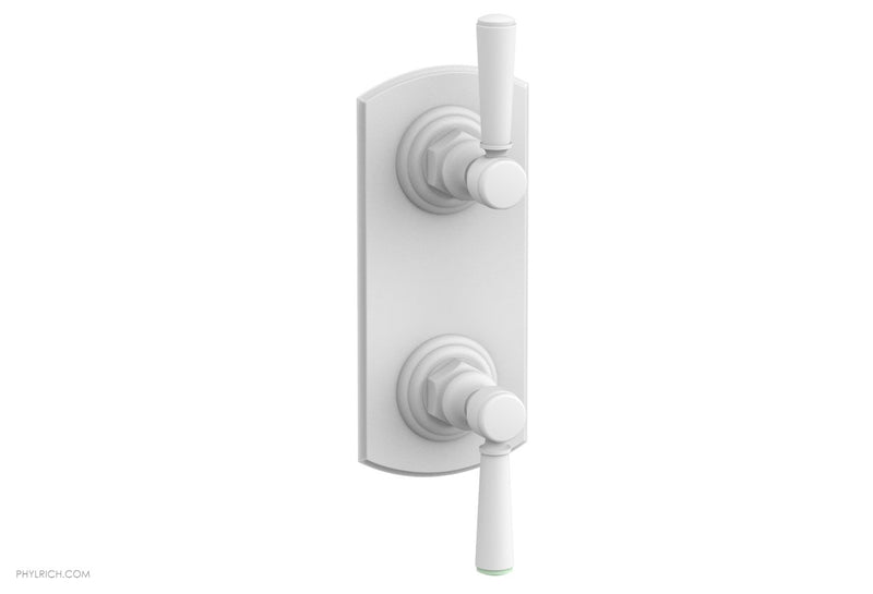 Phylrich HEX TRADITIONAL 1/2" Thermostatic Valve with Volume Control or Diverter Lever Handles