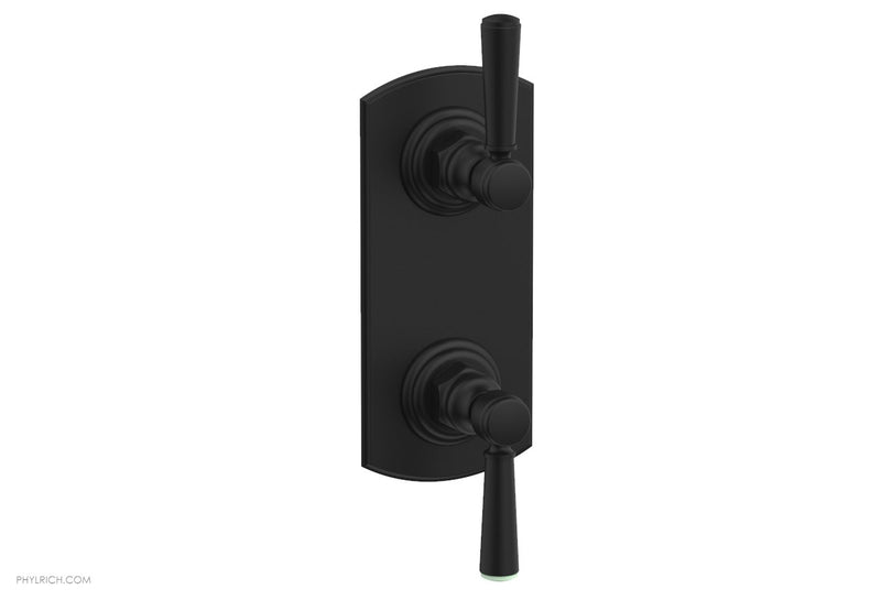 Phylrich HEX TRADITIONAL 1/2" Thermostatic Valve with Volume Control or Diverter Lever Handles
