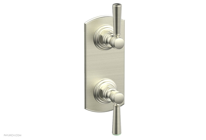 Phylrich HEX TRADITIONAL 1/2" Thermostatic Valve with Volume Control or Diverter Lever Handles