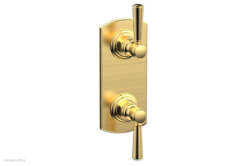 Phylrich HEX TRADITIONAL 1/2" Thermostatic Valve with Volume Control or Diverter Lever Handles