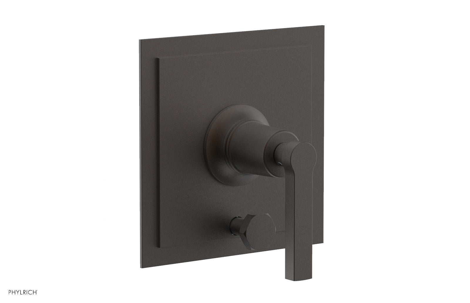 Phylrich HEX MODERN Pressure Balance Shower Plate with Diverter and Handle Trim Set