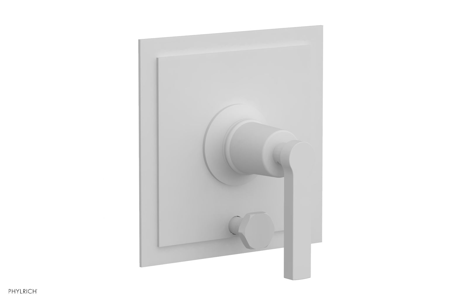 Phylrich HEX MODERN Pressure Balance Shower Plate with Diverter and Handle Trim Set