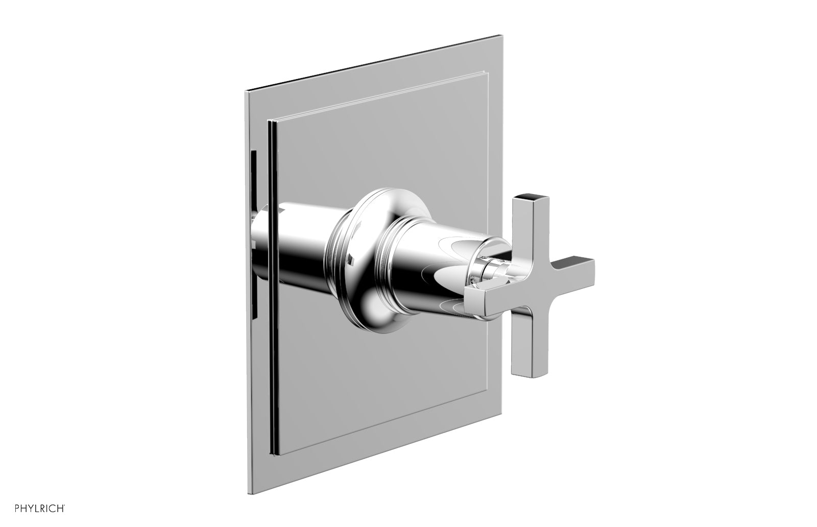 polished chrome handle trim