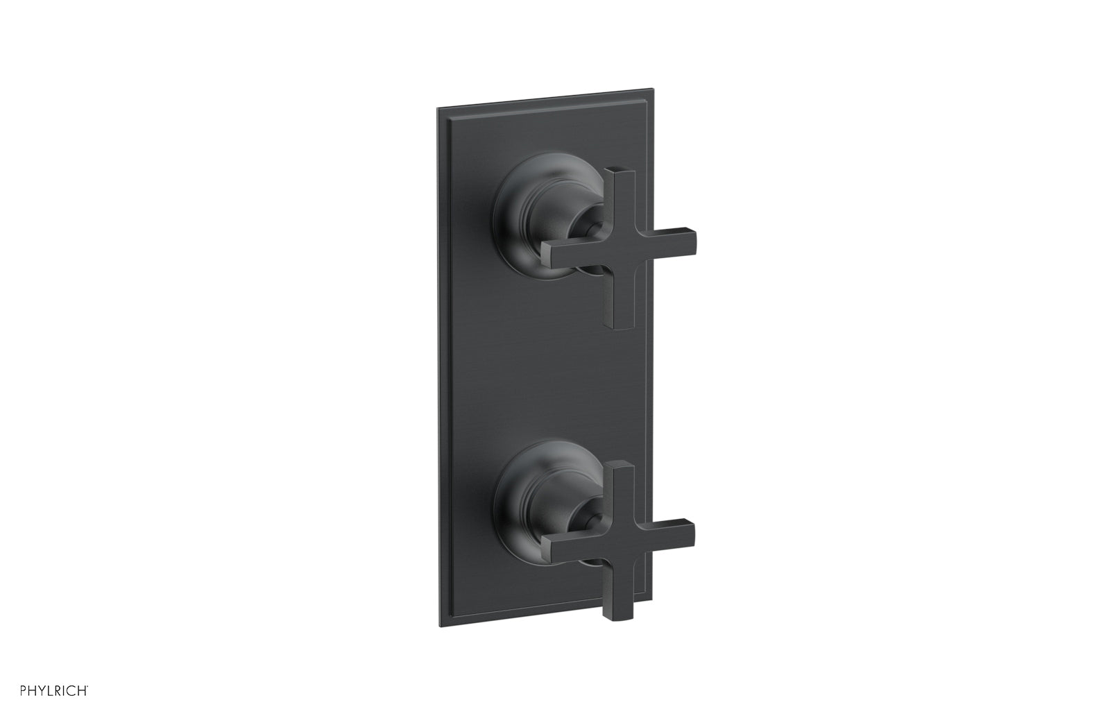 Phylrich HEX MODERN Cross Handle Pair Trim Set for Thermostatic Control with Volume Control or Diverter