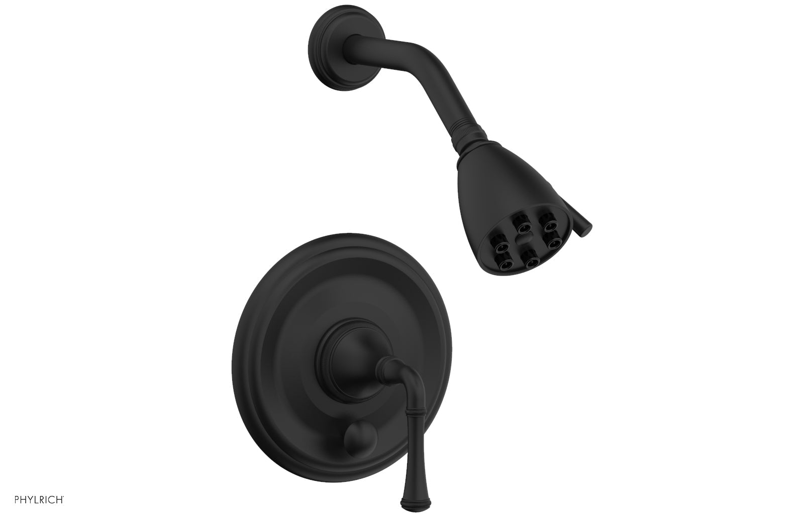 Phylrich COINED Pressure Balance Shower and Diverter Set (Less Spout), Lever Handle