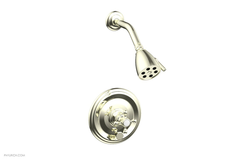 Phylrich HEX TRADITIONAL Pressure Balance Shower and Diverter Set (Less Spout)
