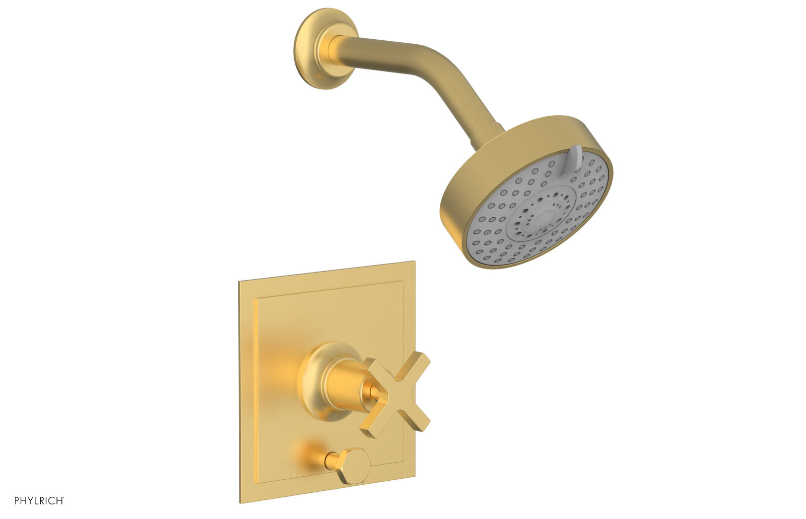 Phylrich HEX MODERN Pressure Balance Shower and Diverter Set - Cross Handle (Less Spout)