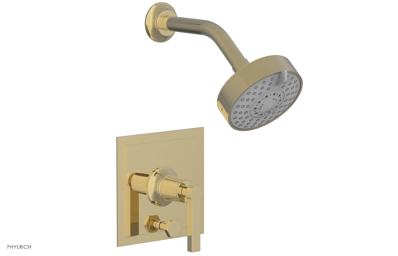 Phylrich HEX MODERN Pressure Balance Shower and Diverter Set Lever Handle (Less Spout)