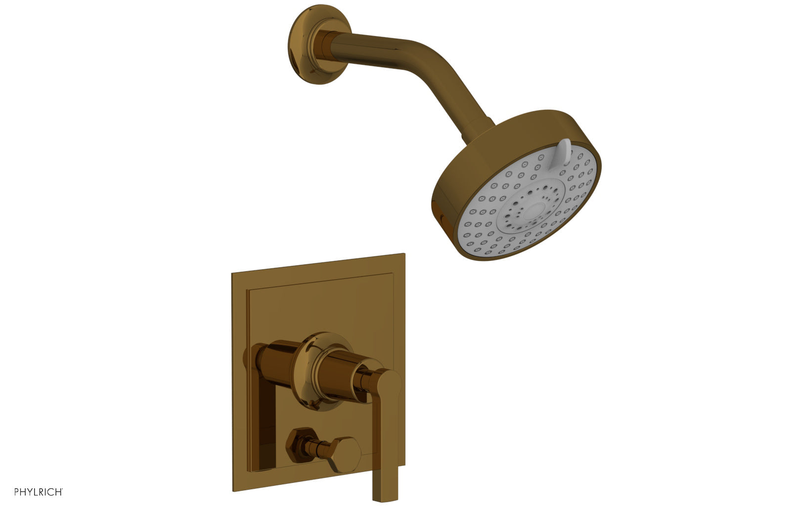 Phylrich HEX MODERN Pressure Balance Shower and Diverter Set Lever Handle (Less Spout)