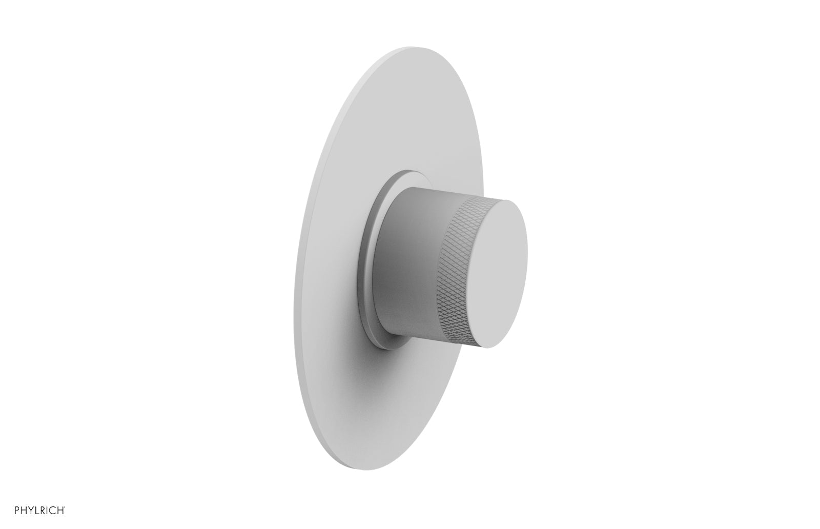 Phylrich BASIC II 1/2" Mini Thermostatic Round Shower Trim - Knurled Handle