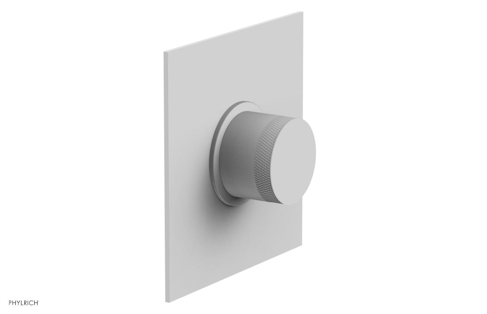 Phylrich BASIC II 1/2" Mini Thermostatic Square Shower Trim Knurled Handle