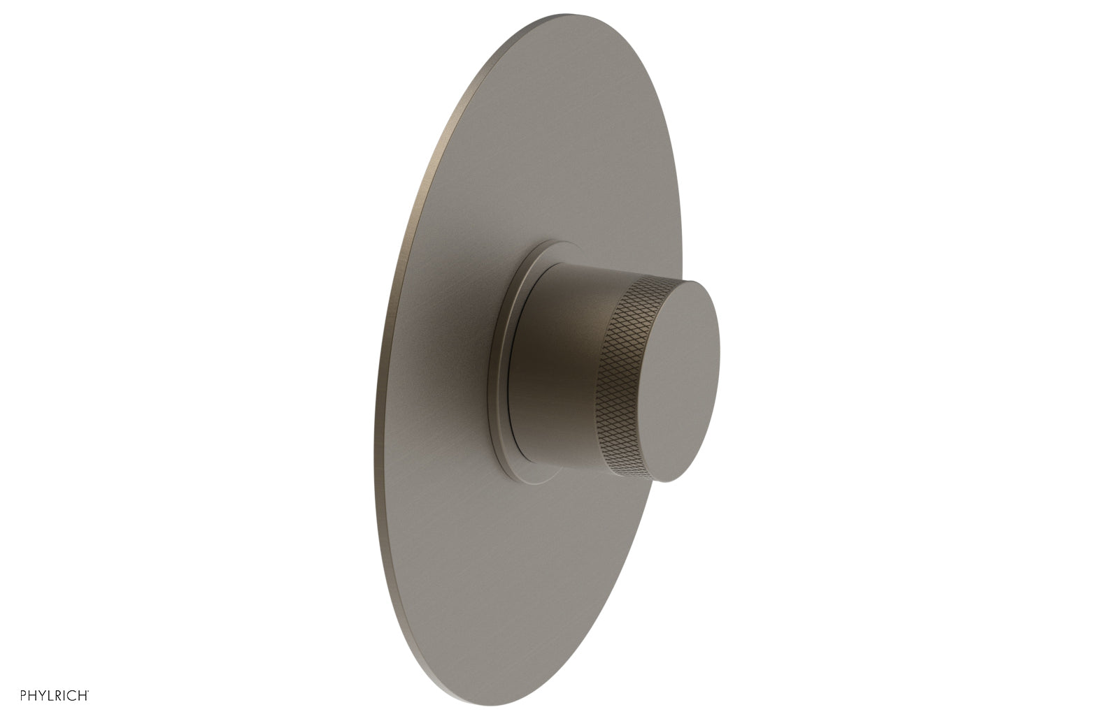 Phylrich BASIC II 1/2" Mini Thermostatic Round Shower Trim - Knurled Handle