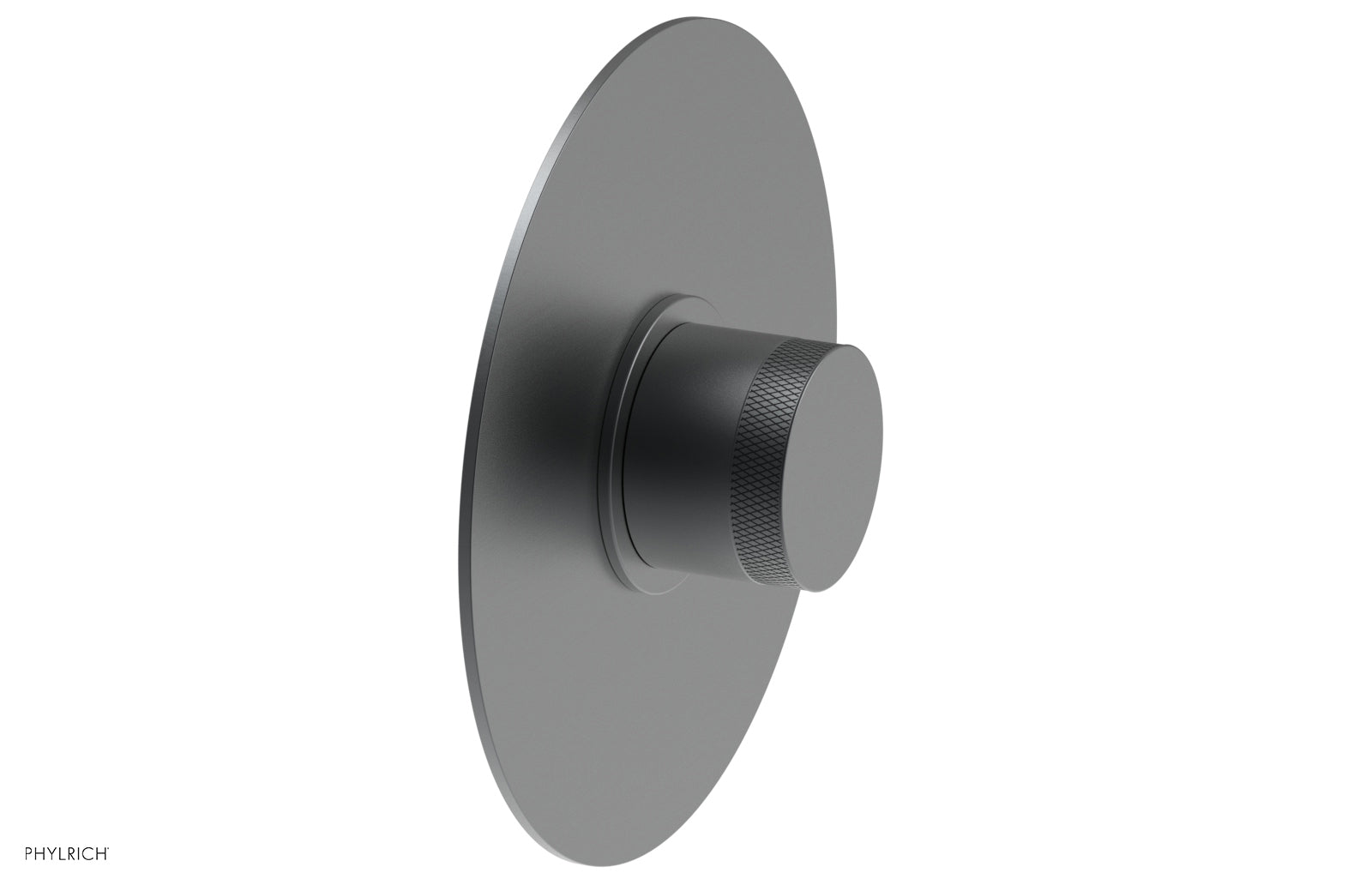 Phylrich BASIC II 1/2" Mini Thermostatic Round Shower Trim - Knurled Handle