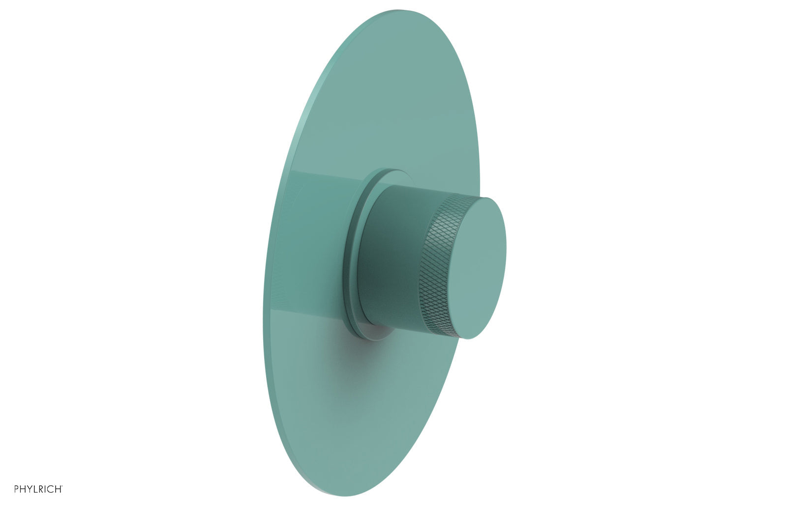 Phylrich BASIC II 1/2" Mini Thermostatic Round Shower Trim - Knurled Handle
