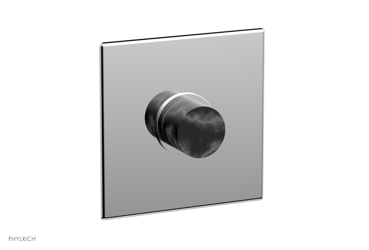 polished chrome shower trim