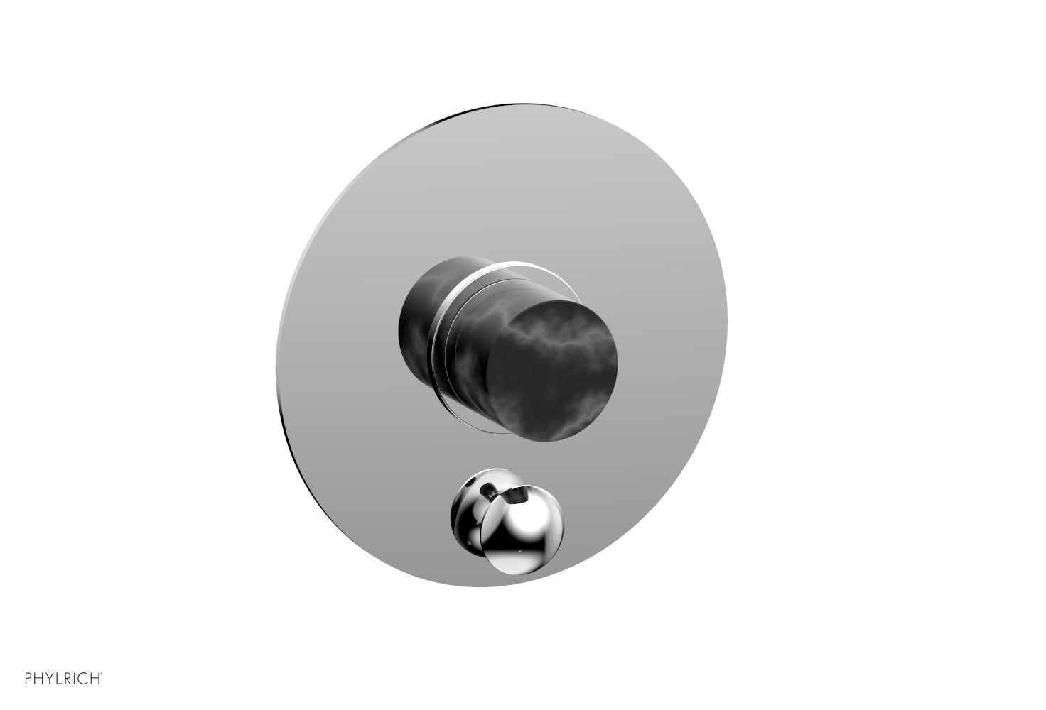 polished chrome shower plate