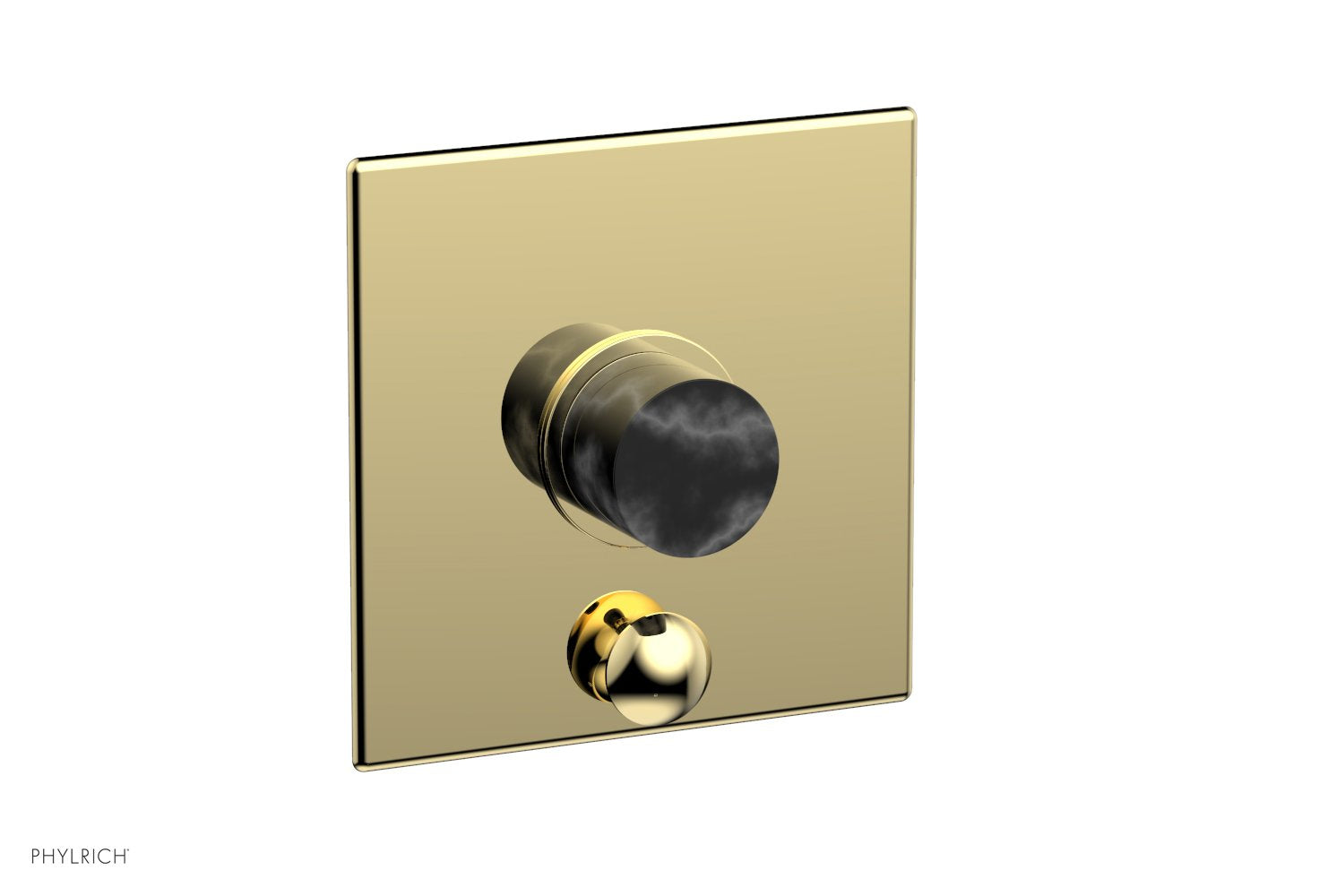 Phylrich BASIC II Pressure Balance Shower Plate with Diverter and Handle Trim Set