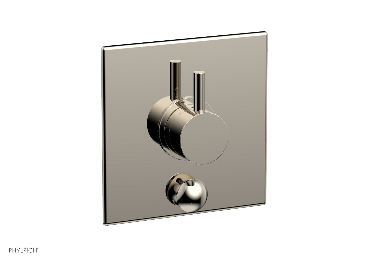 Phylrich BASIC II Pressure Balance Shower Plate with Diverter and Handle Trim Set