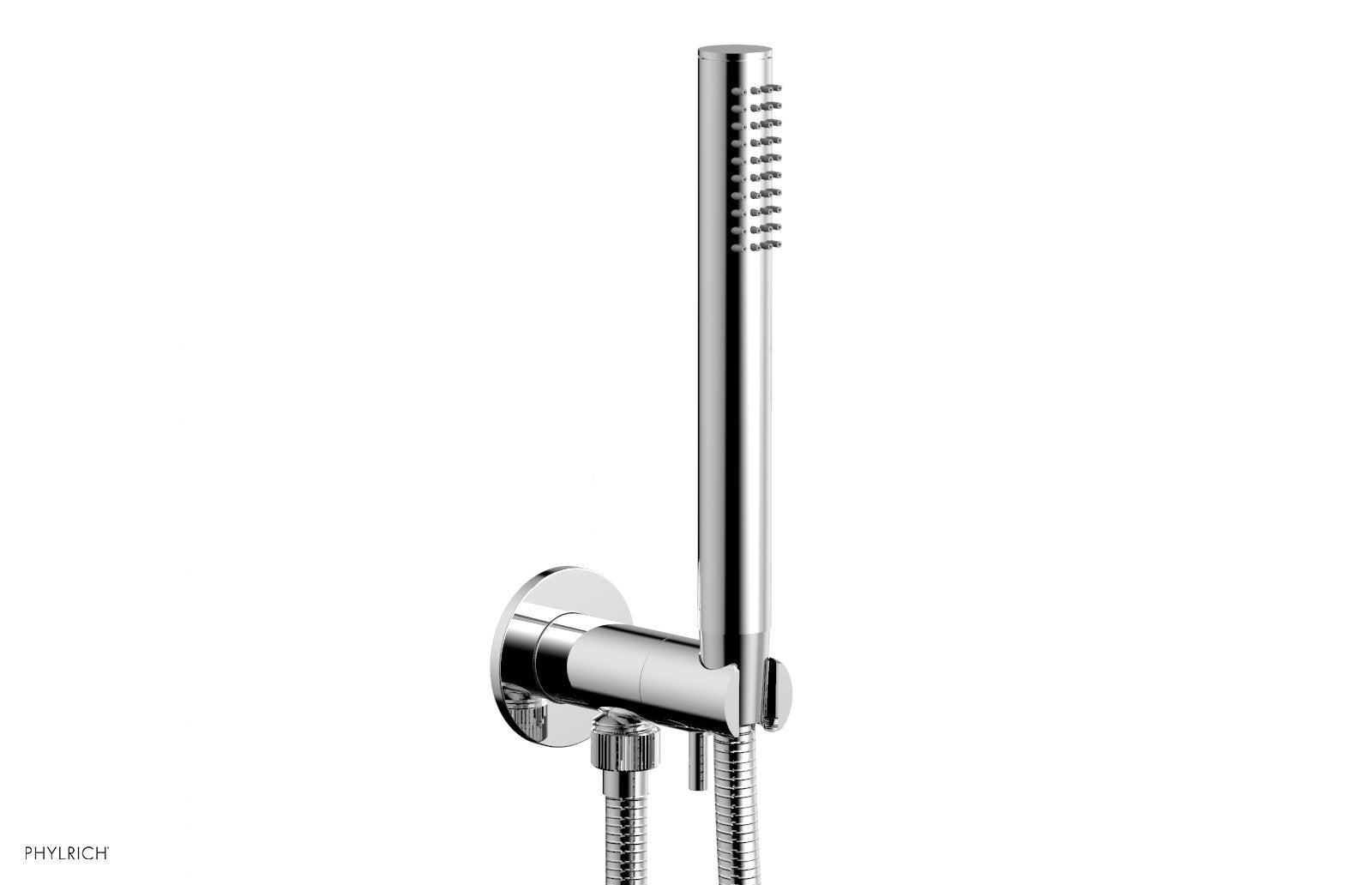 polished chrome hand shower