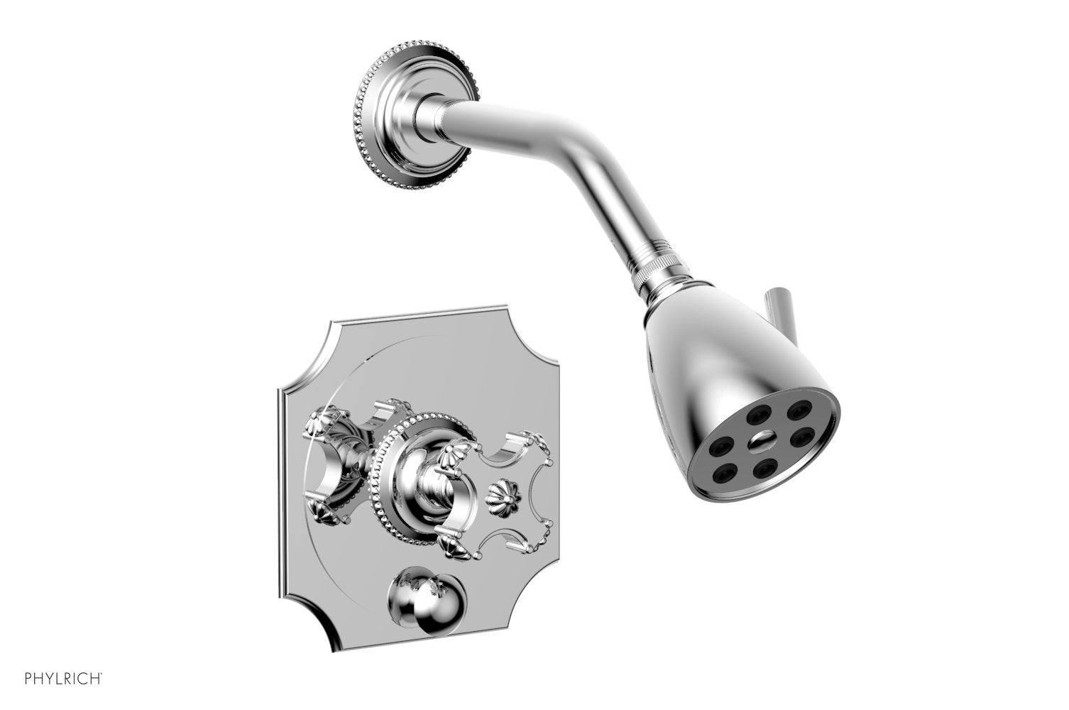 polished chrome shower set