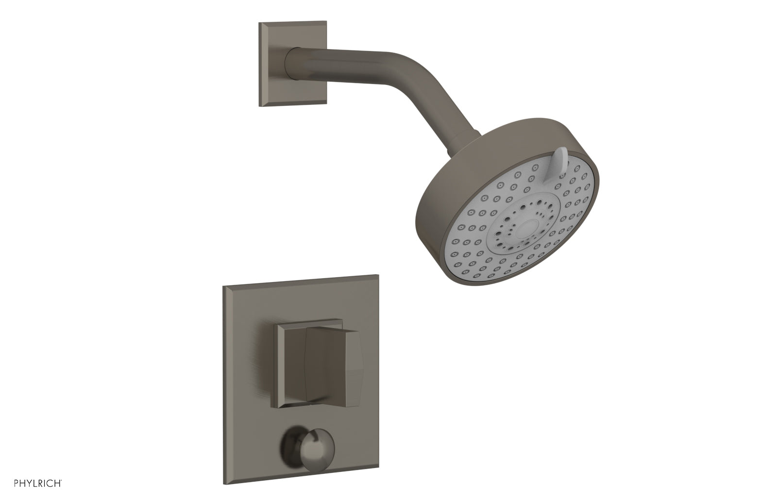 Phylrich DIAMA Pressure Balance Shower and Diverter Set (Less Spout), Blade Handle