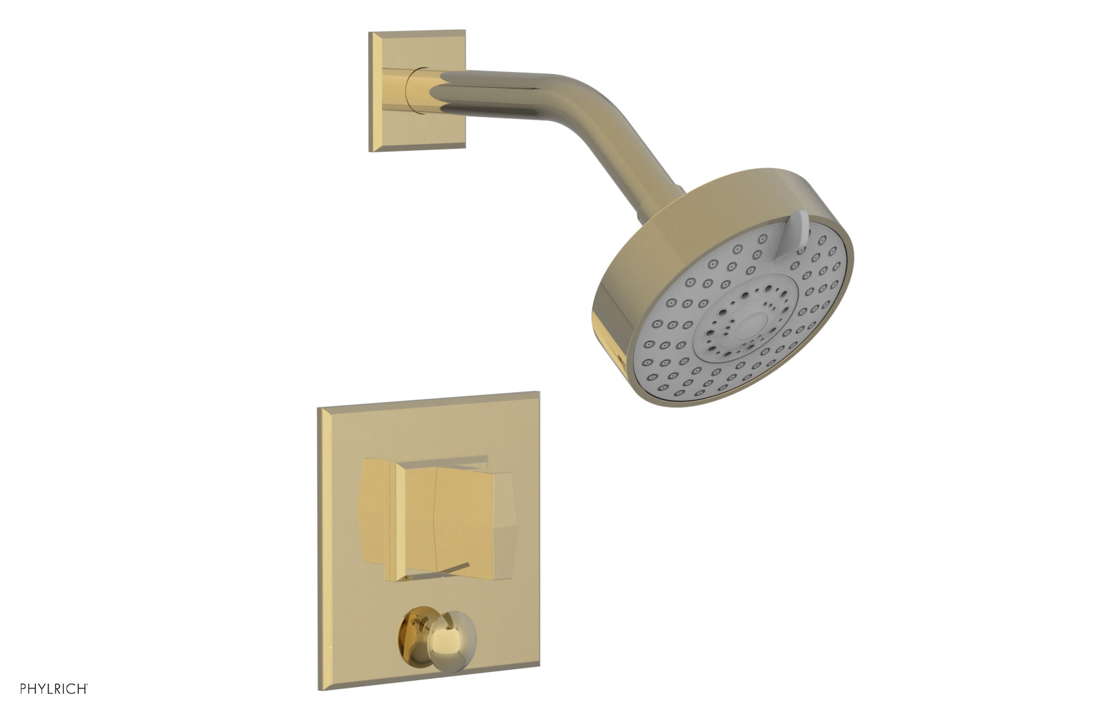 Phylrich DIAMA Pressure Balance Shower and Diverter Set (Less Spout), Blade Handle