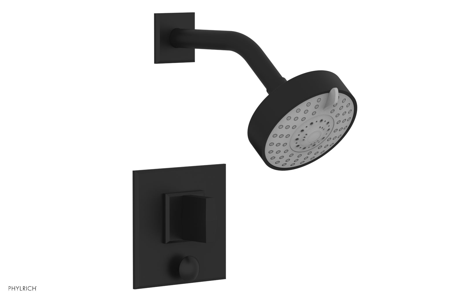 Phylrich DIAMA Pressure Balance Shower and Diverter Set (Less Spout), Blade Handle