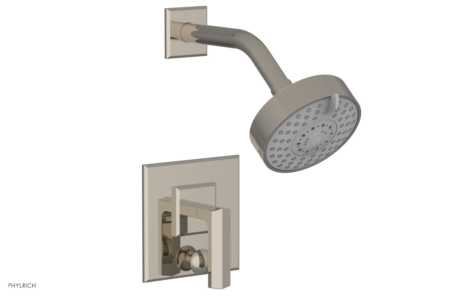 Phylrich DIAMA Pressure Balance Shower and Diverter Set (Less Spout), Lever Handle